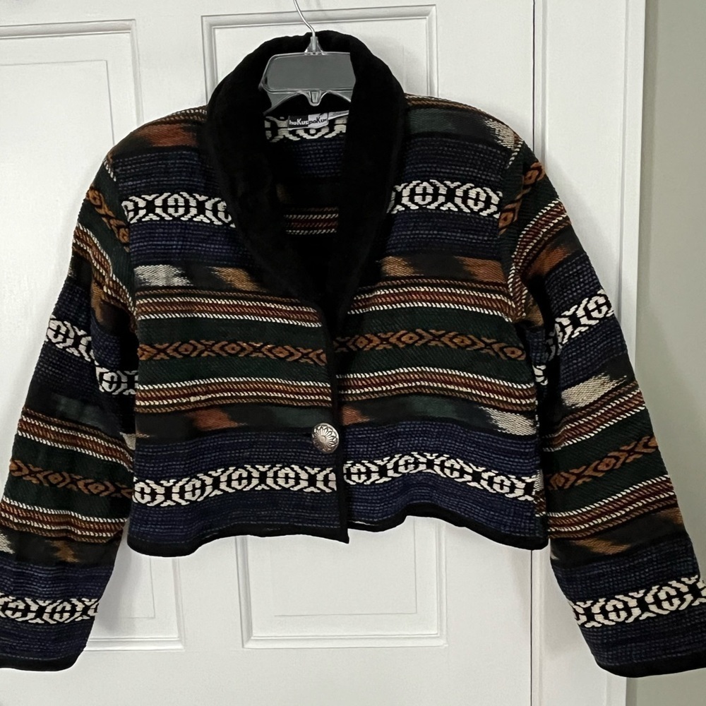 Multicolor Patterned Women's Jacket - image 1